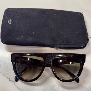 CELINE Shadow Sunglasses with Case- tortoise